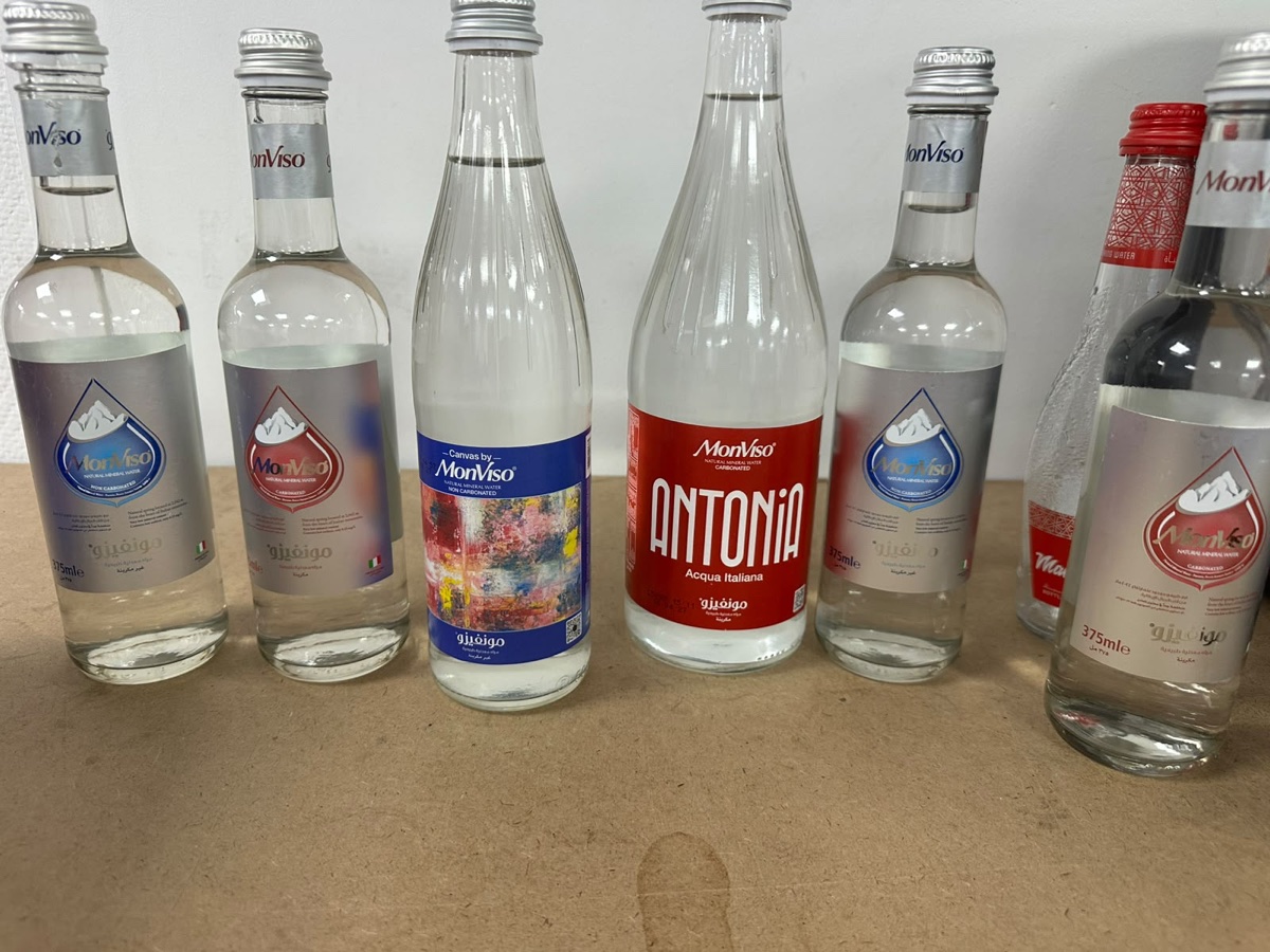 Seasonal artwork printed directly onto glass bottles