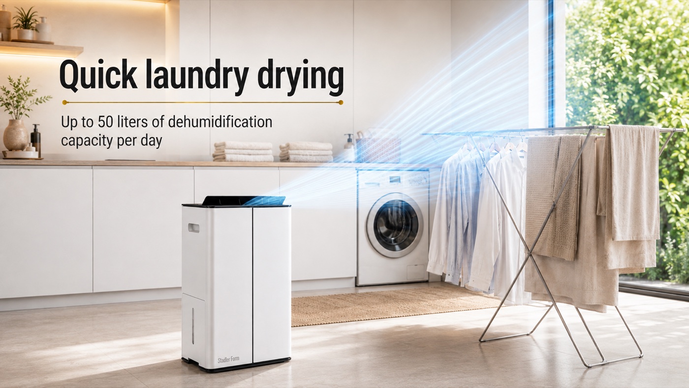 Dehumidifier sized for a villa living area