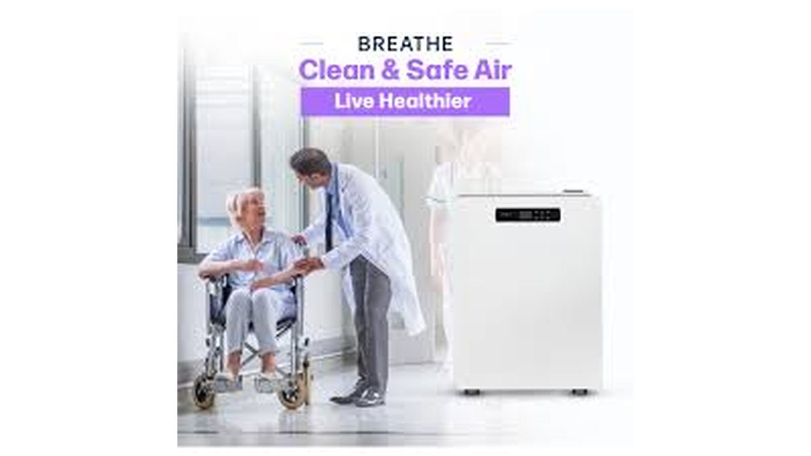 MedicAir Pro Max air purifier installed in an indoor space, supplied in the UAE by PRO TECHnology