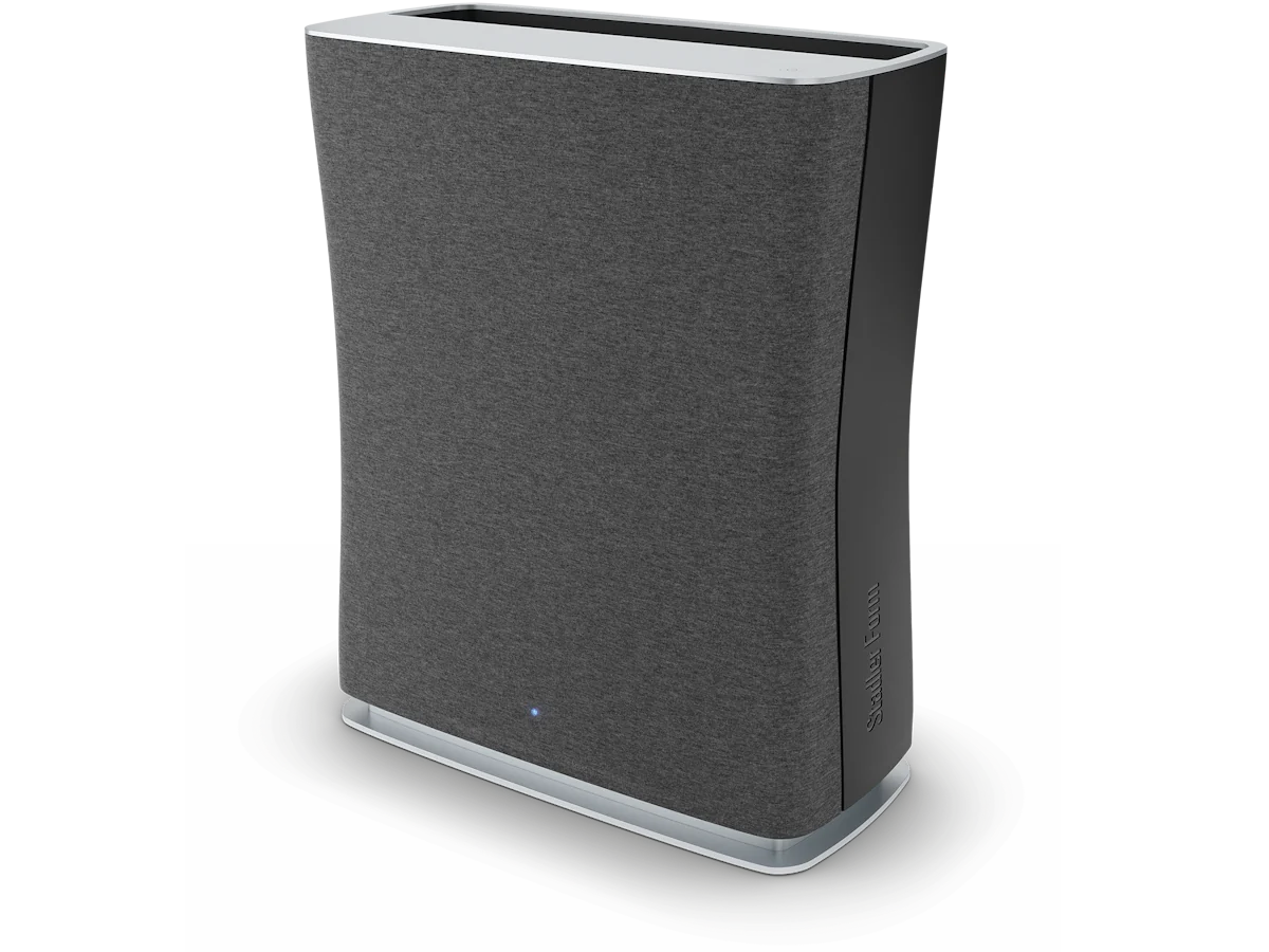 Stadler Form Roger air purifier, a Swiss-designed HEPA and activated carbon unit for homes and offices