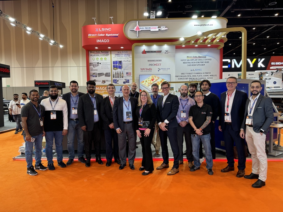 The PRO TECHnology team at the exhibition stand