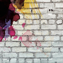 Interior wall prepared for direct printing
