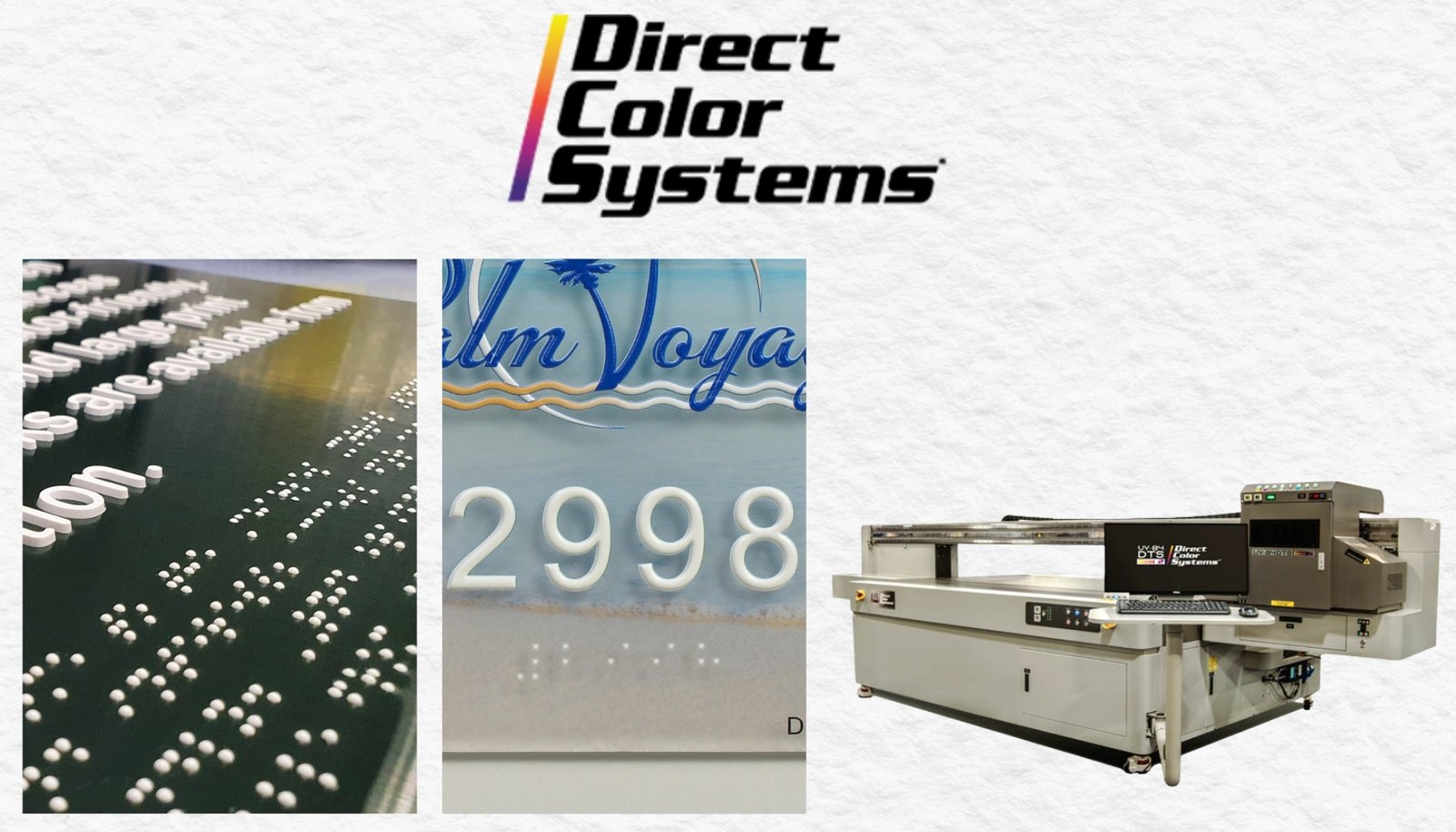 Direct Color Systems UV LED flatbed printers