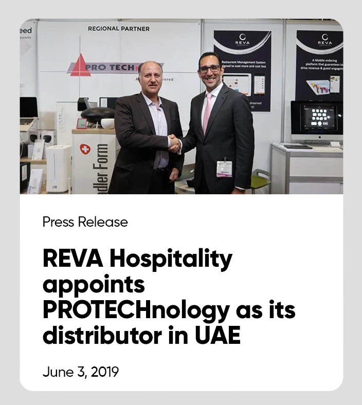 REVA Hospitality Appoints PRO TECHnology as Its Exclusive UAE Distributor
