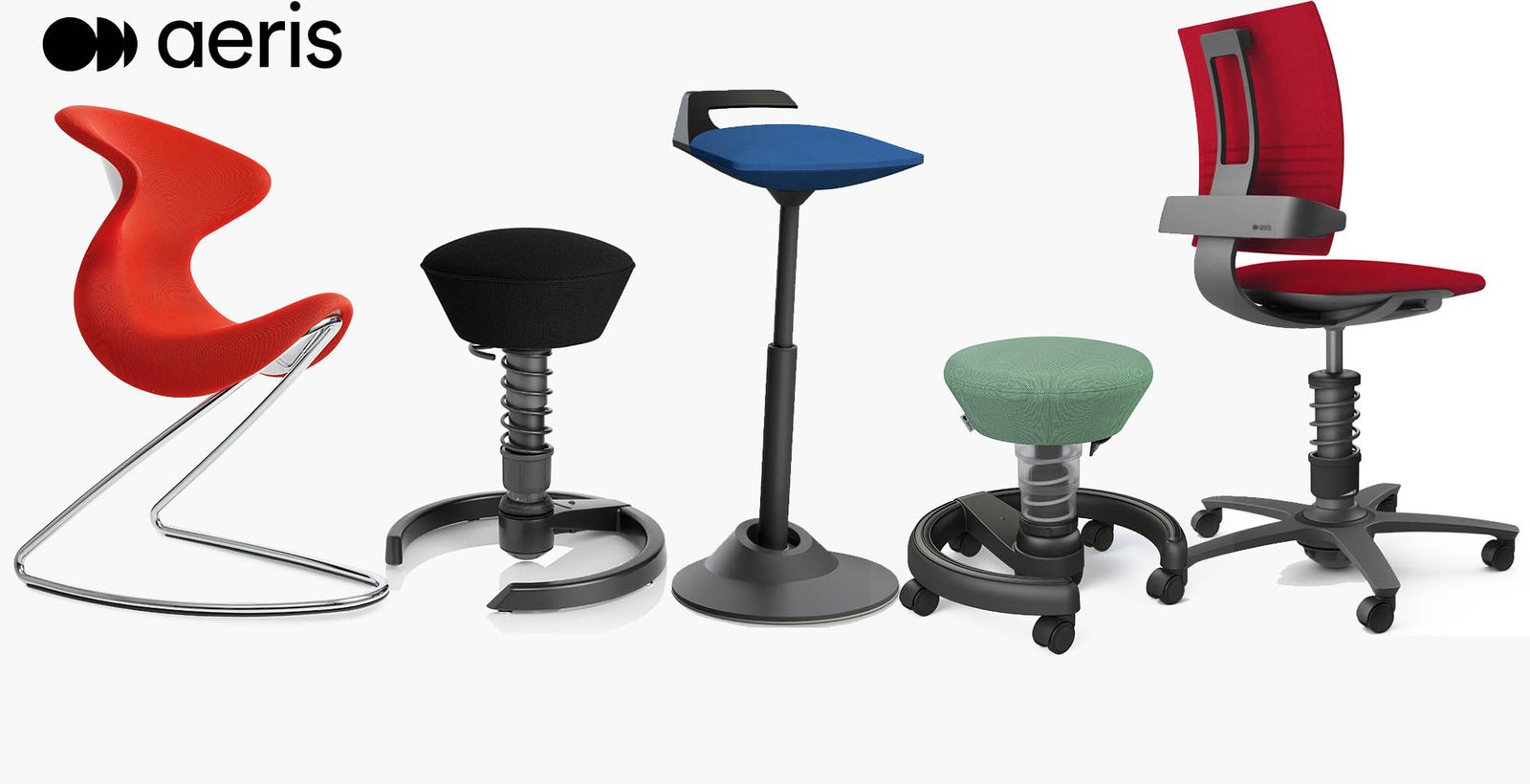 Aeris active-sitting chair family