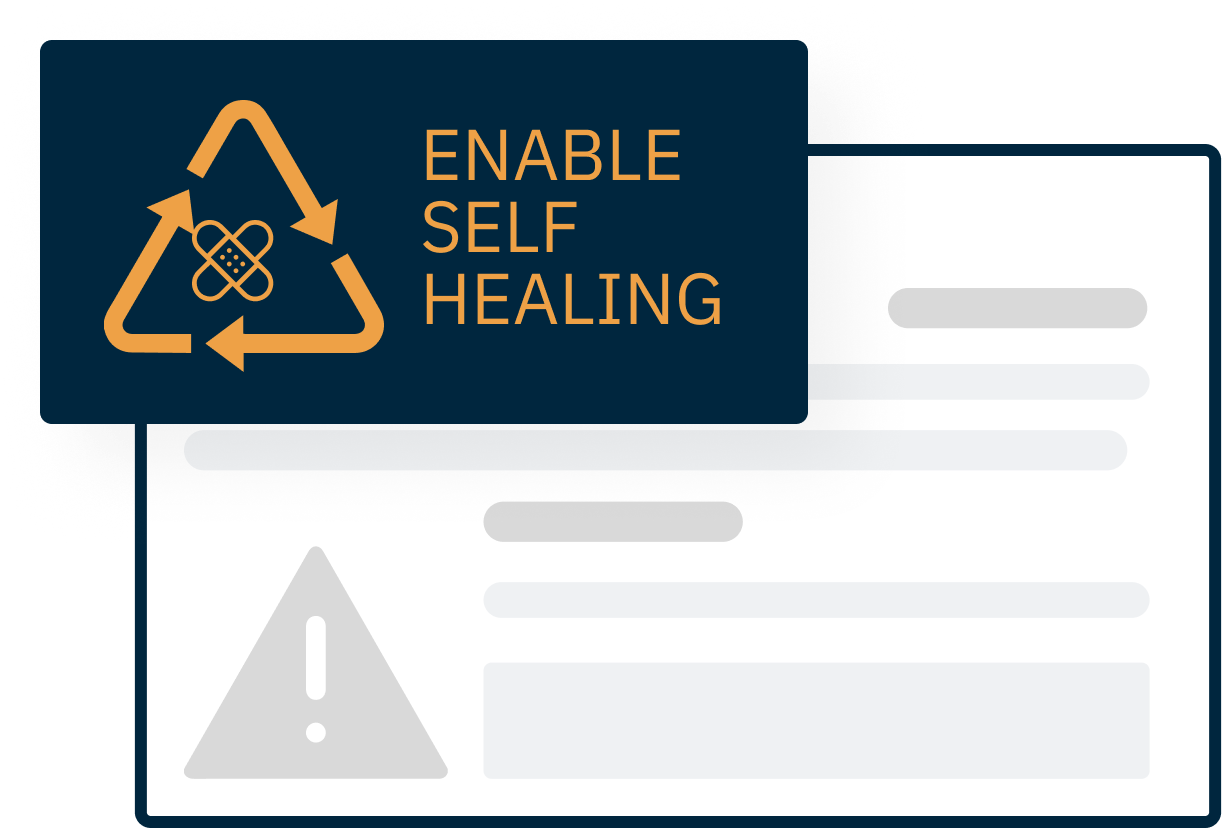 FileWave self-healing technology repairing and reinstalling altered software automatically