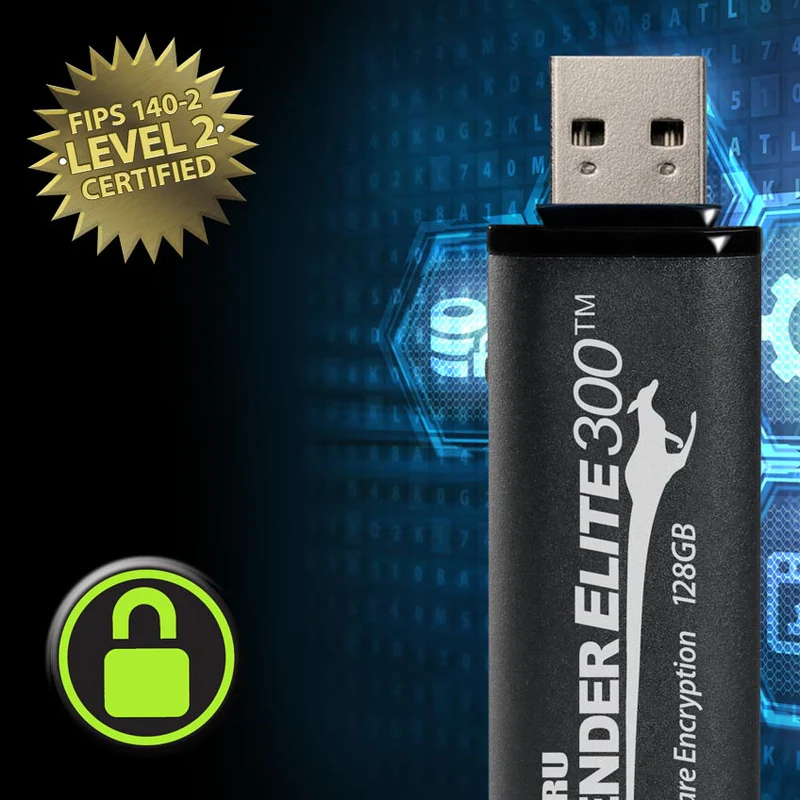 Kanguru Defender Elite300 encrypted USB drives