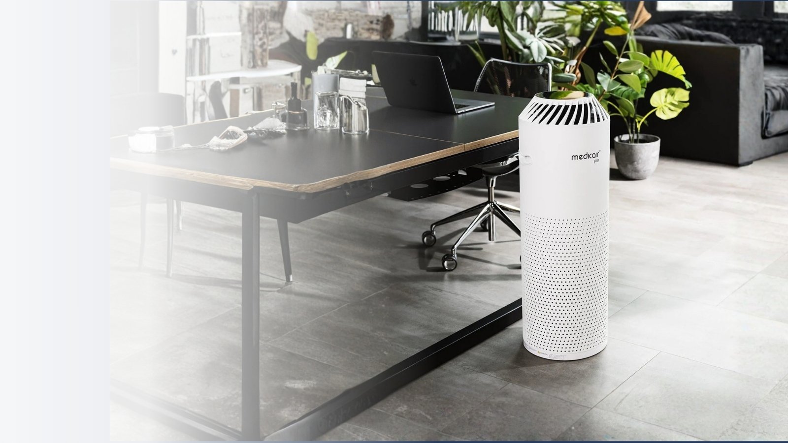 MedicAir air purifier in a living room