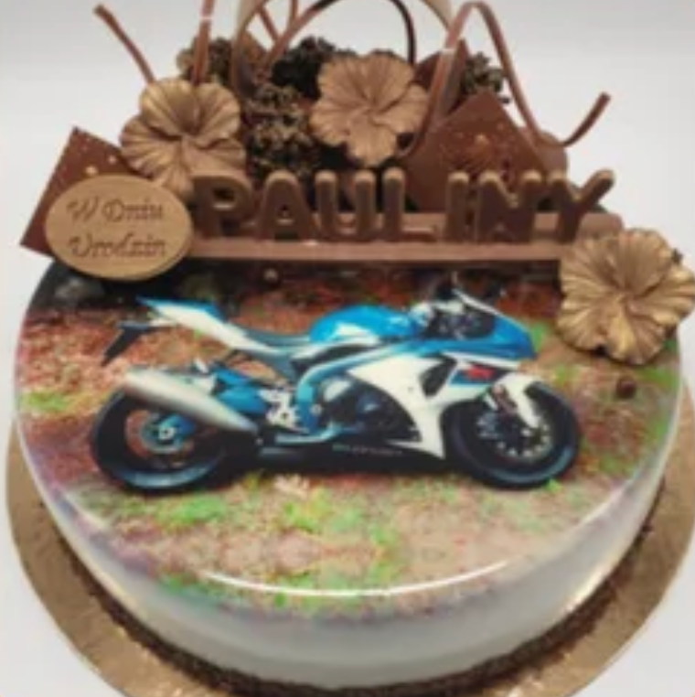 Chocolate discs and petit fours printed with full colour artwork in a professional kitchen