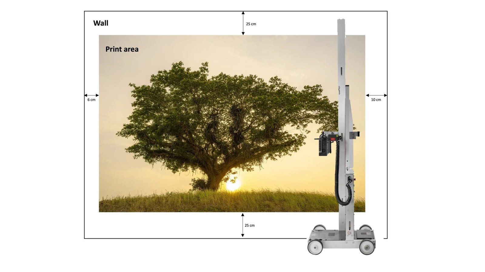 PRO TECHnology printing directly on walls with advanced wall printing technology